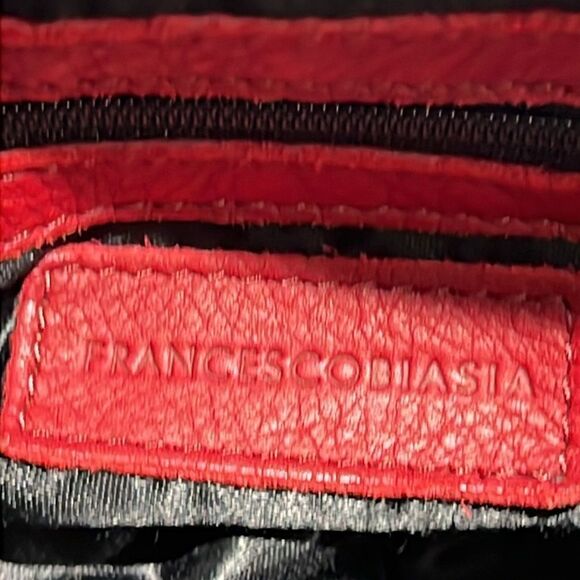 Francesco Biasia Full leather Red Satchel/Shoulder Bag B93 - Picture 10 of 10